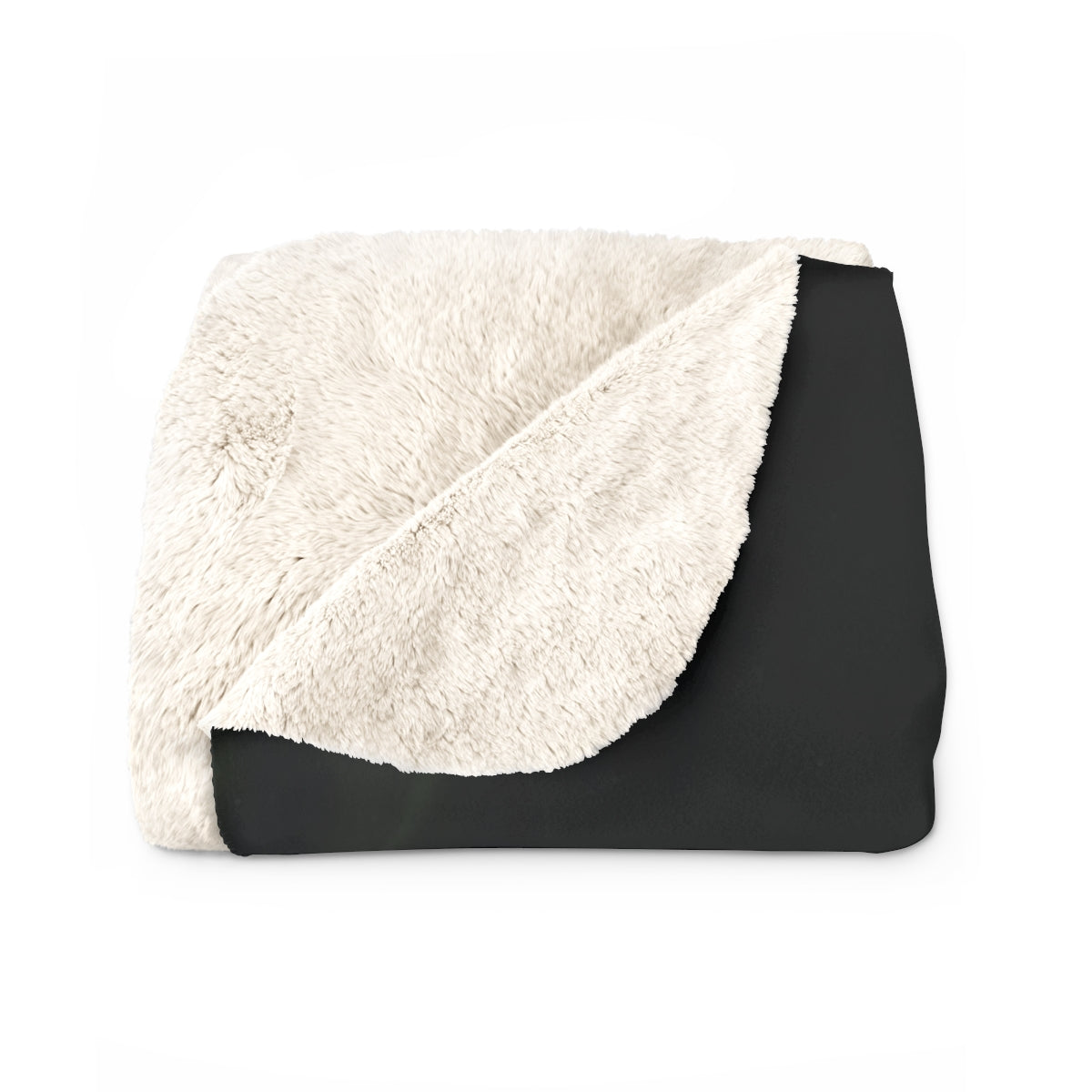 Folded blanket showing the ultra-soft sherpa back